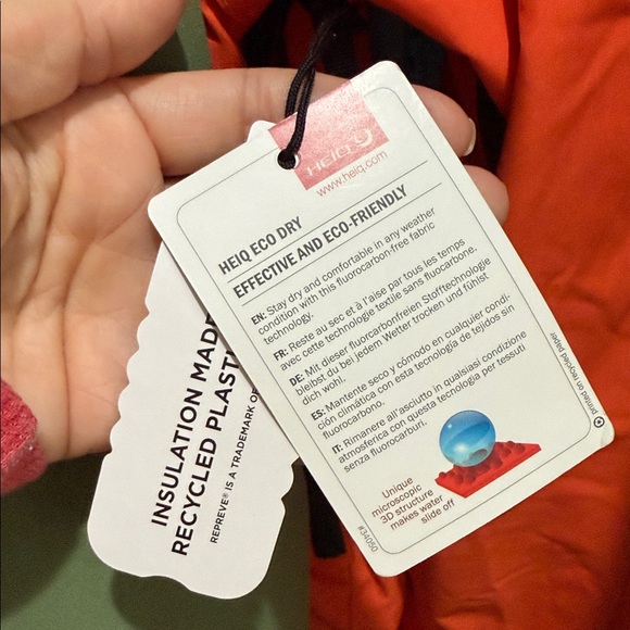 DOPE Men's Bright Orange Ski Jacket - Picture 10 of 10